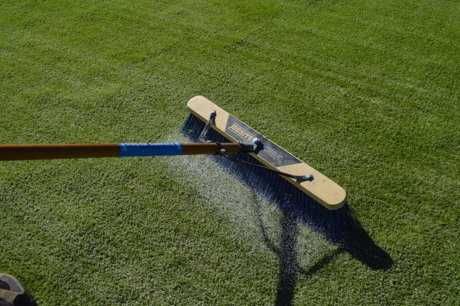 Toronto artificial turf installation - infill